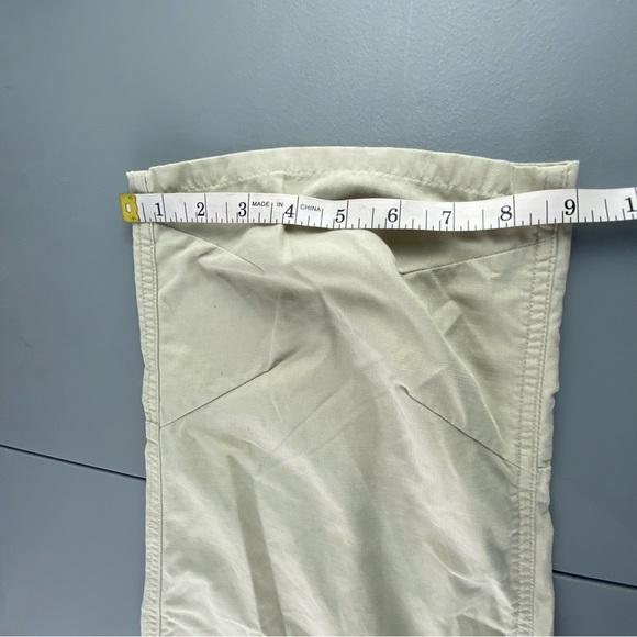 Horny Toad khaki embroidered surf print peddle pushers, 6 - Picture 14 of 15